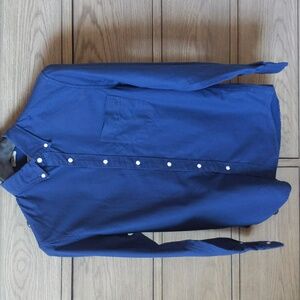 J Crew Navy Blue Button Down Shirt